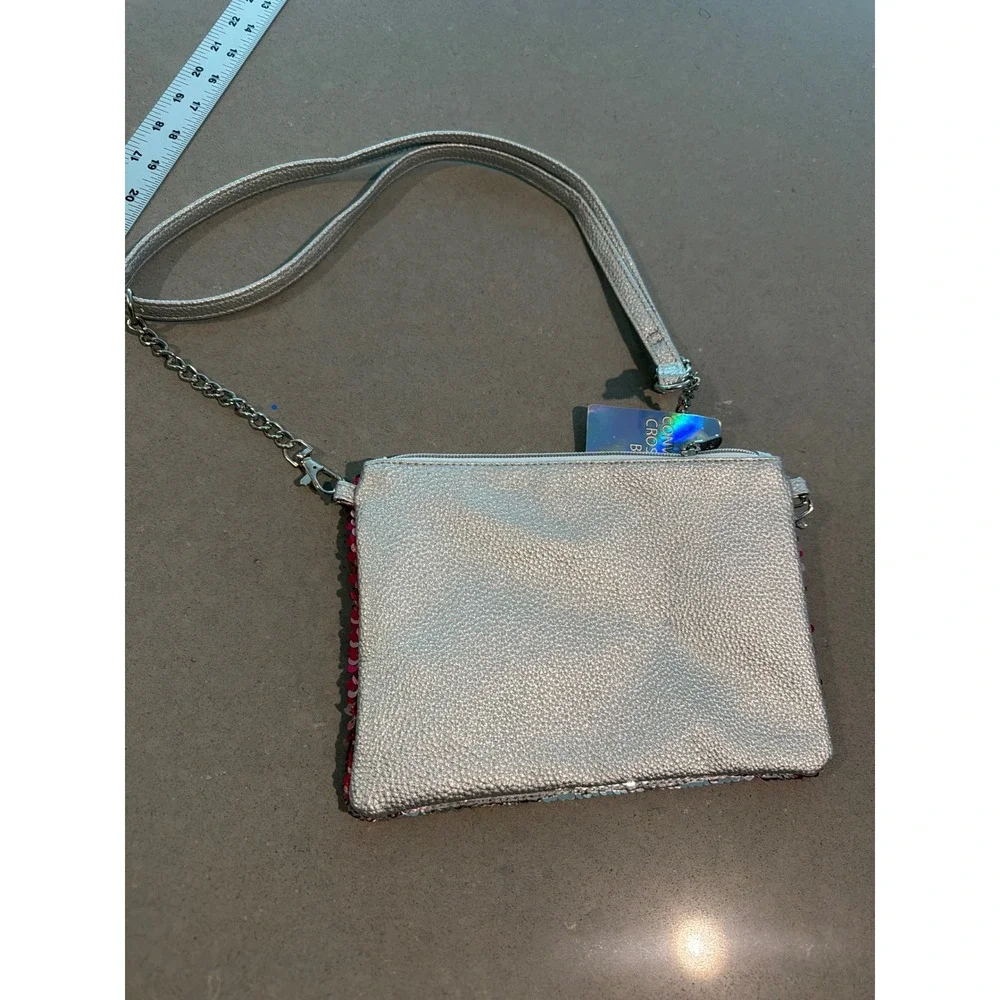 Justice Girls Ombre Flip Sequin Initial A Convertible Crossbody Bag NEW
